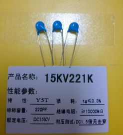 Y5T 15KV101K 15KV مقاومت فیلم کربن 100pf خازن سرامیکی ولتاژ بالا