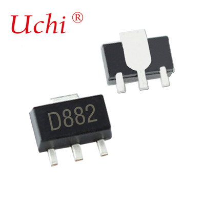 SOT-89 D882 NPN ترانزیستورهای الکترونیک پلاستیکی