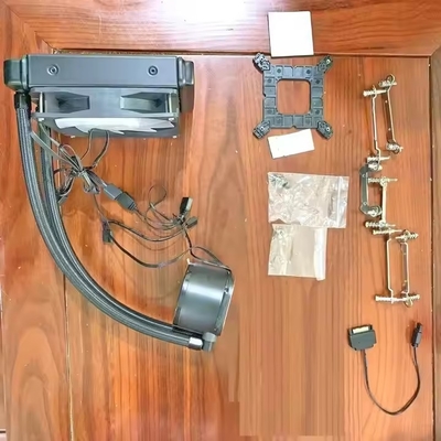 خنک کننده پمپ آب CPU آلومینیوم بخاری خنک کننده آب فن فن خنک کننده مایع