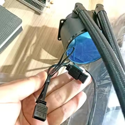 خنک کننده پمپ آب CPU آلومینیوم بخاری خنک کننده آب فن فن خنک کننده مایع