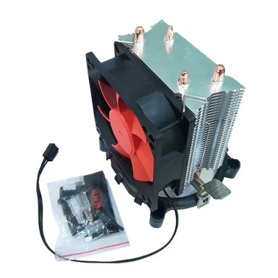 خنک کننده عمودی طرف CPU خنک کننده 92mm فن 2 لوله حرارتی مس برای کامپیوتر کامپیوتر سوکت جهانی AMD پردازنده اینتل IC