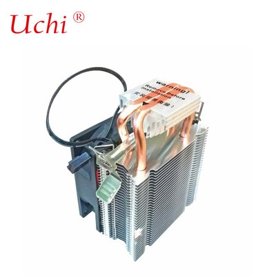 خنک کننده عمودی طرف CPU خنک کننده 92mm فن 2 لوله حرارتی مس برای کامپیوتر کامپیوتر سوکت جهانی AMD پردازنده اینتل IC