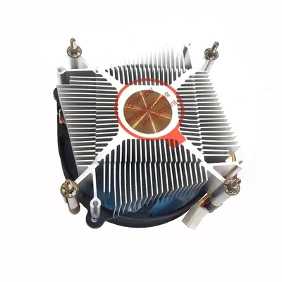 رادیاتور مرکزی مس 12 ولت TDP 75W برای پردازنده کامپیوتر خنک کننده 4 پین سوکت PWM 1700 1200 1150 1151 1155 1156 Cpu کولر هوا