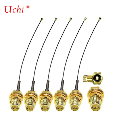 تقویت کننده آنتن وای فای با 15cm 6inch 1.13mm RP-SMA زنانه تا UFL کابل مواصلات کواکسیال
