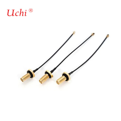 U.FL به PR SMA آنتن زنانه وای فای Pigtail 1.13 کابل RF Ufl 1.13mm
