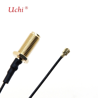 U.FL به PR SMA آنتن زنانه وای فای Pigtail 1.13 کابل RF Ufl 1.13mm