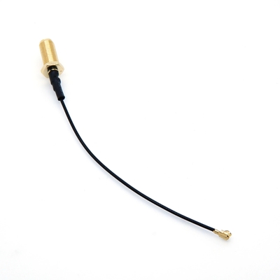 U.FL به PR SMA آنتن زنانه وای فای Pigtail 1.13 کابل RF Ufl 1.13mm