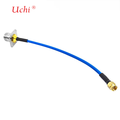 SMA مرد پلگ به نوع N زن جک فلنج پانل اتصال نصب برای SS405 SS-405 Superflex RF Pigtail کابل تمدید