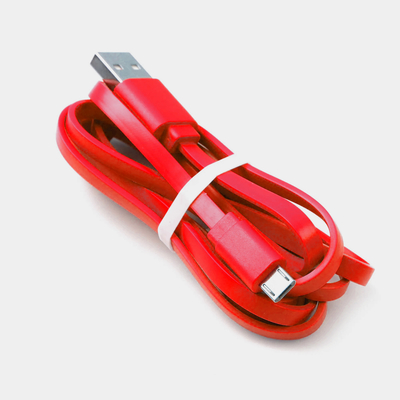 USB 3A نوع C کابل شارژر PVC شکل فلت نودل نوع شارژ سریع برای کابل شارژر تلفن همراه