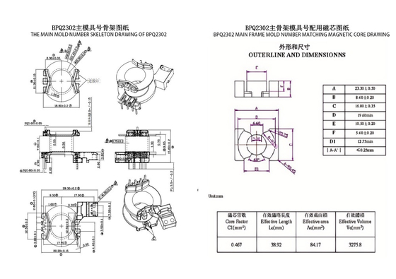 BPQ2302 PQ23 عمودی 4 2 2 PIN ترانسفورماتور اصلی قدرت کلید توزیع برق