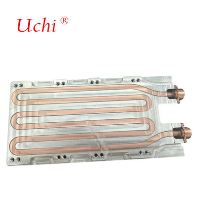 صفحه خنک کننده مایع سفارشی مسی-آلومینیومی، صفحه خنک کننده آبی، سیستم خنک کننده