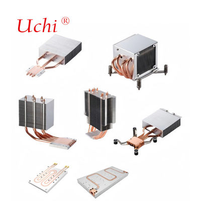 صفحه خنک کننده آب کامپیوتر PC سرور CPU صفحه خنک کننده رادیاتور آلومینیوم خنک کننده مایع لوله حرارتی مسی هیت سینک