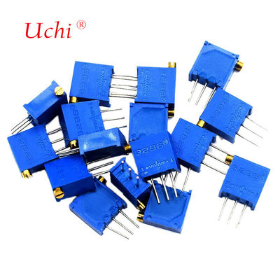 پتانسیومتر تنظیم کننده 3296X 8 میلی متری مسی با دستگیره بلند، پتانسیومتر دقیق 10k