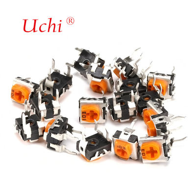 RM063 Yellow Single-turn Carbon Film Trimmer Potentiometer 1m Adjustable Resistor