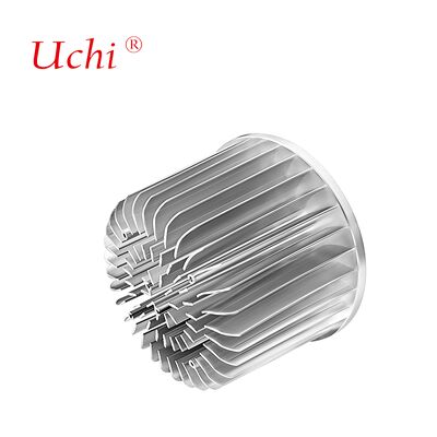 100 میلی متر نقره ای محفظه شعاعی آلومینیوم سرد جعل حرارتی سینک