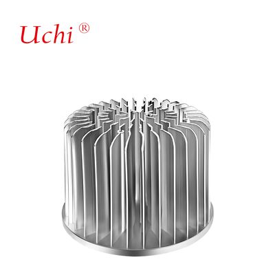 100 میلی متر نقره ای محفظه شعاعی آلومینیوم سرد جعل حرارتی سینک