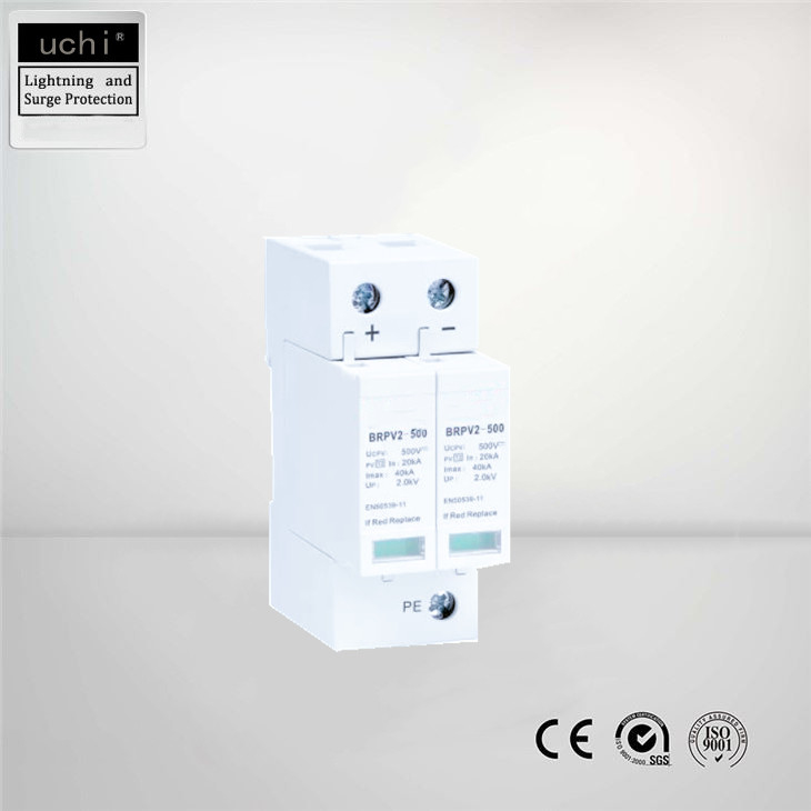 محافظ خورشیدی پلاستیک حرارتی Dc Surge Protector، ولتاژ گیر IP20