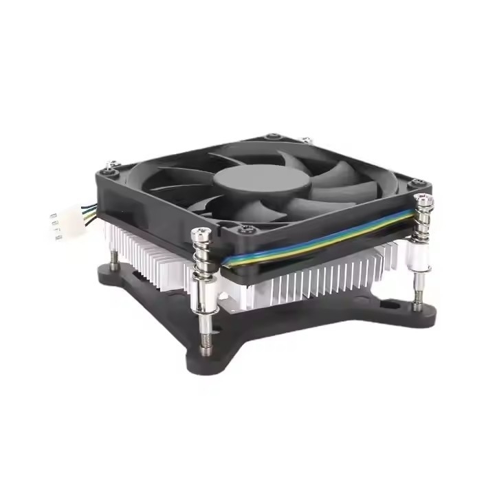 12v DC فن Cpu خنک کننده فشار پایین نوع خنک کننده پردازنده کامپیوتر فن خنک کننده هوا