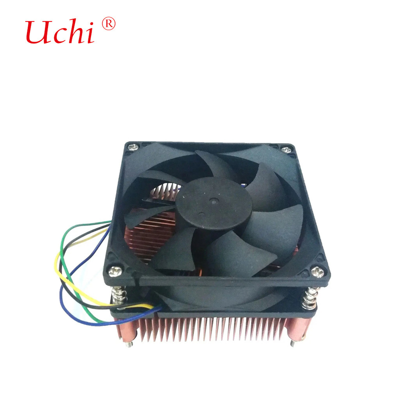 مخزن گرمای مس پوسته شده خلاء گرمایی ترشح چربی TDP 60W Cpu خنک کننده فن خاموش Pwm 3 پین 4 پین I3 I5 Intel Lga775 1150 1151
