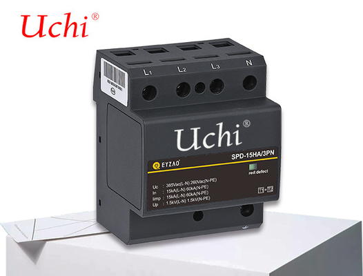 Class 1 Save Space Power Surge Protector SPD 15kA فقط عرض 27mm