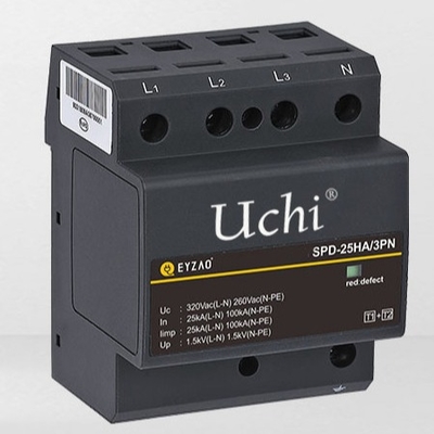 محافظ برق منحصر به فرد MOV 25kA SPD یکپارچه کلاس 1 + 2