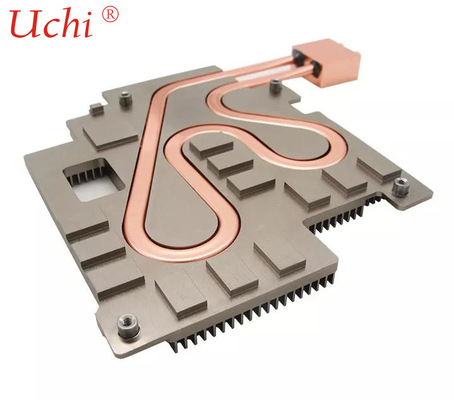 پروفیل مسی لوله حرارتی صفحه خنک کننده مایع طراحی سفارشی