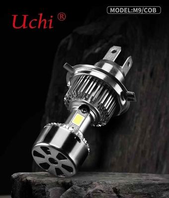 3300 LM M9 لامپ جلو موتورسیکلت LED لامپ با فن خنک کننده 9-18 ولت